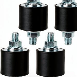Rubber Vibration Isolator Mounts shiguan 40x30mm Mount M10x23 Studs-0