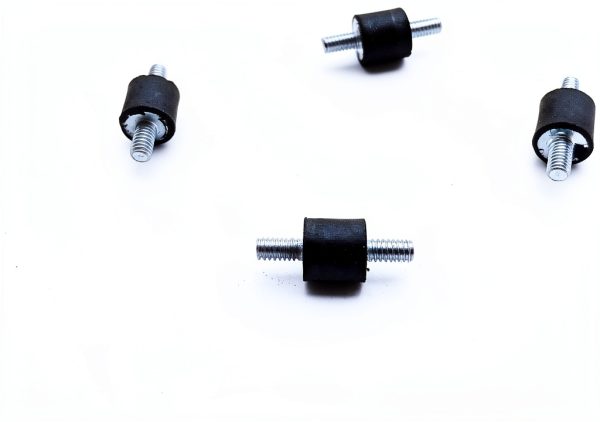 Rubber Vibration Isolator Mount Elginscrewsandbolts 4 Set 5/8 x 1/2-1