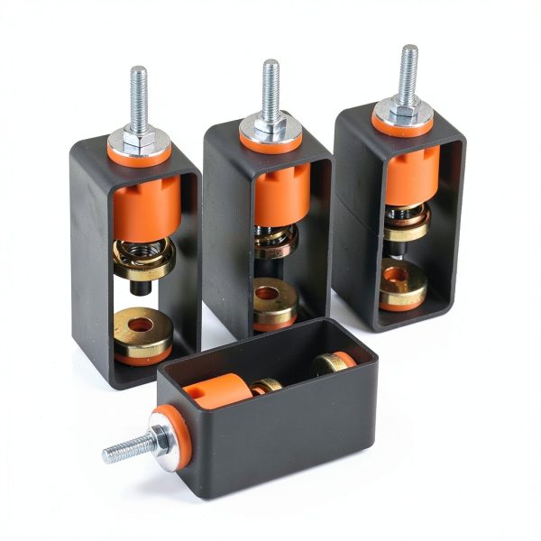 Ceiling Vibration Damping Mounts Pro, 4 Pack Spring Vibration Isolator Hangers, 132Lb Capacity Each, Extra Coil & Metal Washer, Ideal for A/C Air Handlers, Home Theaters, Studios, Hotels-3