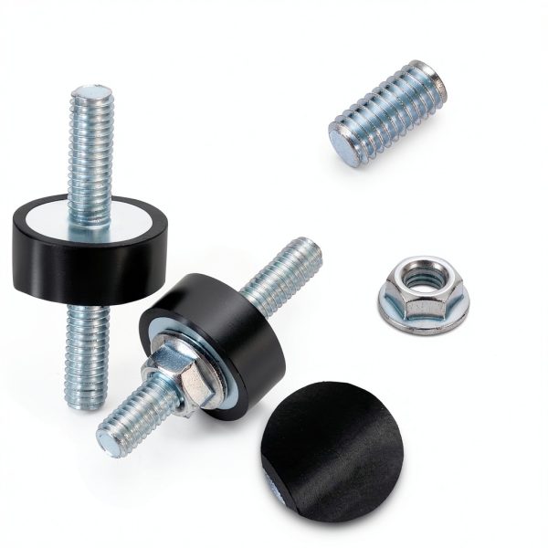 uxcell 4pcs M6 x 18mm Rubber Vibration Isolator Nuts-2