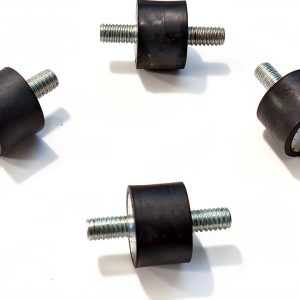 Rubber Vibration Isolator Mounts 4 Elginscrewsandbolts 1" Dia x 3/4"-0