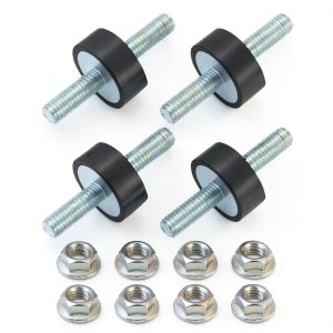 uxcell 4pcs M6 x 18mm Rubber Vibration Isolator Nuts-0