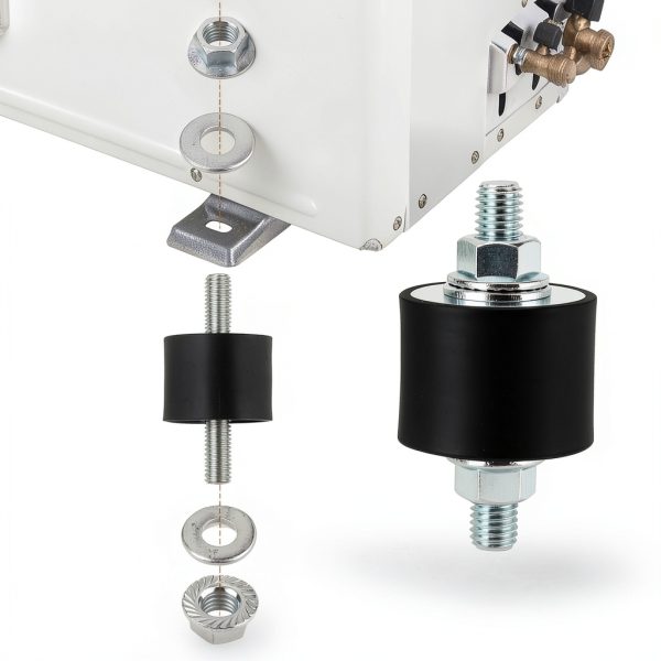 Rubber Vibration Isolator Mounts shiguan 40x30mm Mount M10x23 Studs-4