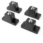 Anti Vibration Rubber Isolator Wall Mount Bracket 4 Pack by IVWNNN-0
