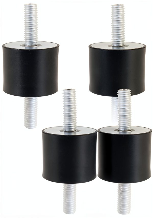 M10 Rubber Mounts 4 Pack Stud Shock Absorber with Locking Nuts CLAHJQX-6